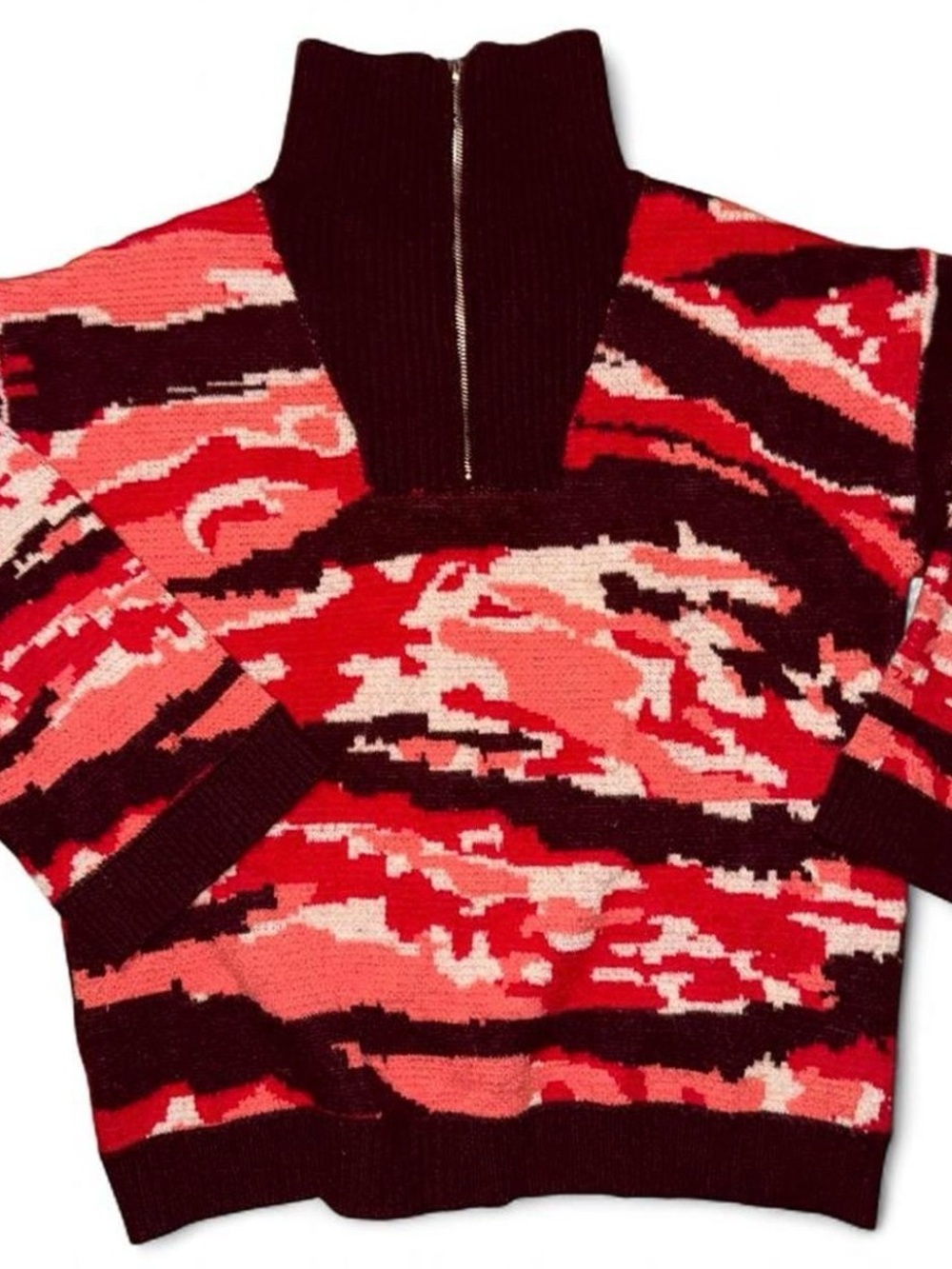 JODIFL Burgundy Knit Sweater